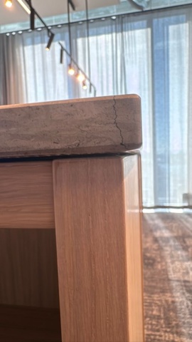 1581683-12 Köksö - 125x334 cm. kalkstenskomposit