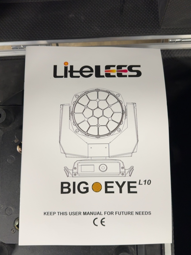 1458500-2 Moving head fixtures 6pcs with accessories - LiteLEES BIG EYE L10