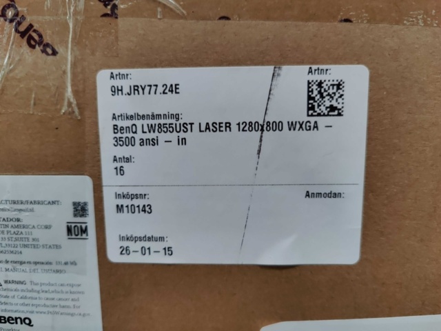 1581412-14 Projektor Benq LW855UST