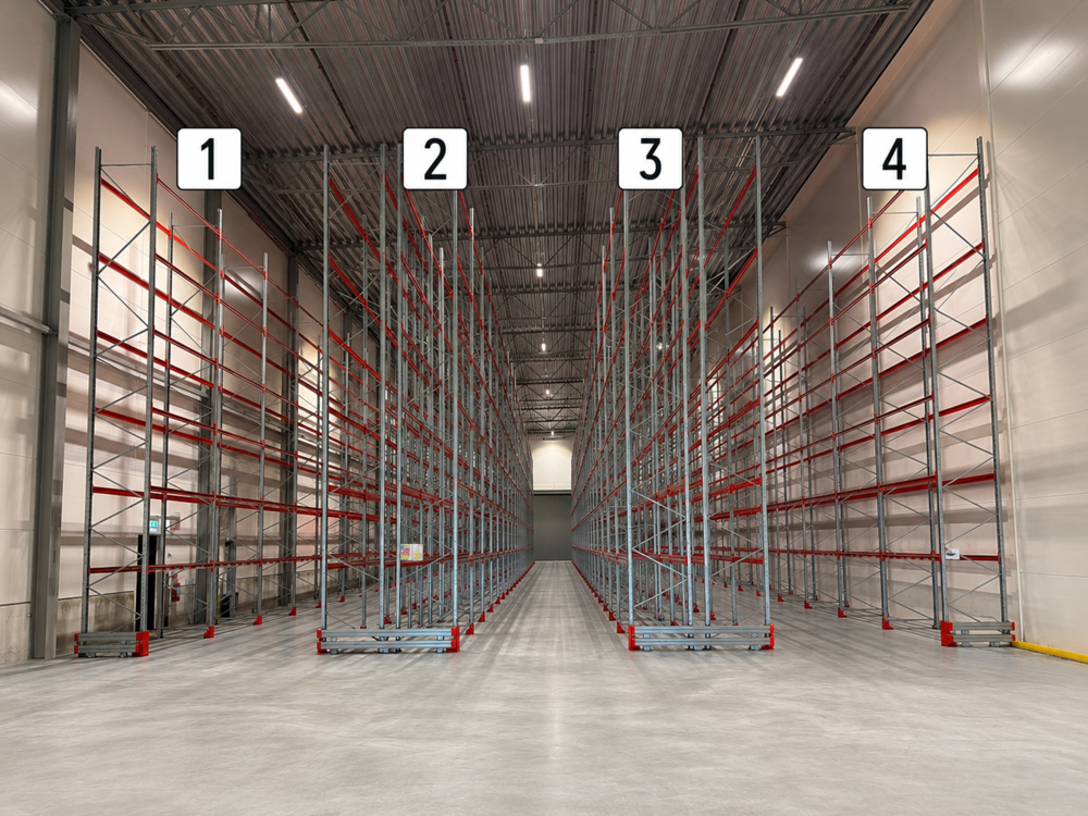1582239-1 Pallet racking – section no. 4 - approx. 120-130 beams