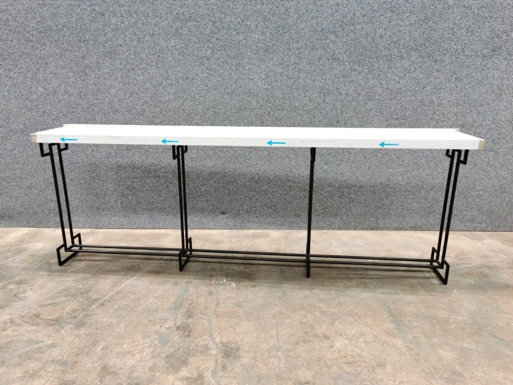 1582240-1 High table with stainless steel top