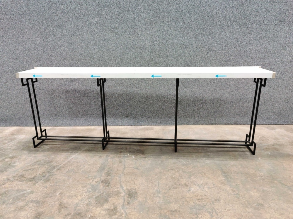 1582240-2 High table with stainless steel top