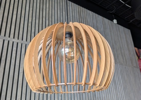 Wooden lamps 4 pcs
