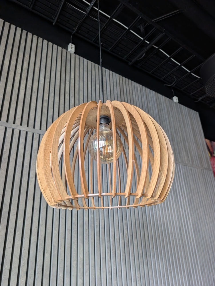 1529541-1 Wooden lamps 4 pcs