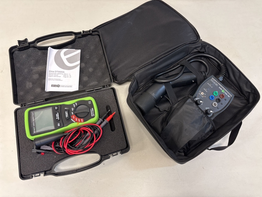 1511401-1 Measuring instrument 2 pcs with accessories - Elma DT5500A / EVSE-200
