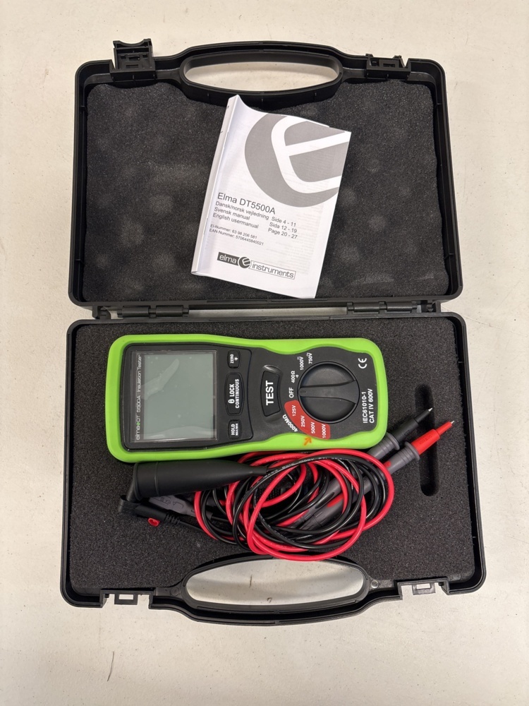 1511401-2 Measuring instrument 2 pcs with accessories - Elma DT5500A / EVSE-200