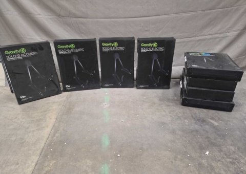 Gitarrställ, 8 st - Gravity, Solo-G Acoustic och Electric