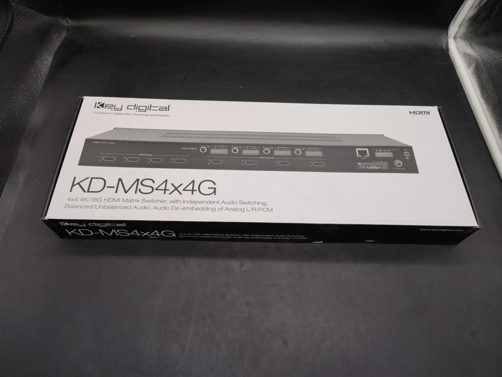 1582313-1 HDMI-matris - Key Digital KD-MS4x4G, 4×4, 4K
