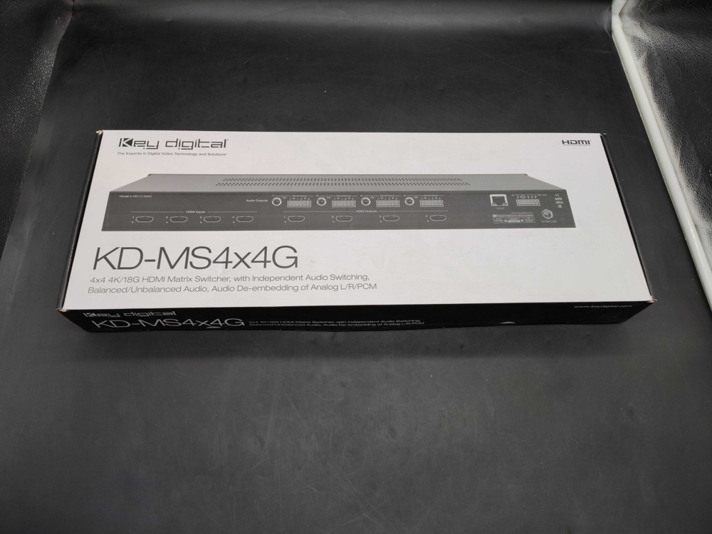 1582314-1 HDMI matrix switcher - Key Digital KD-MS4x4G, 4×4, 4K
