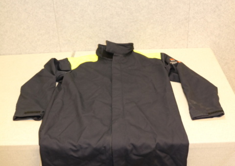 Long jacket Tranemo L. Flame-retardant material, plus Powerbank & mobile charger