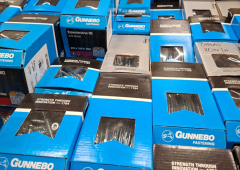 Disposal of screws from Gunnebo - Shipping possible