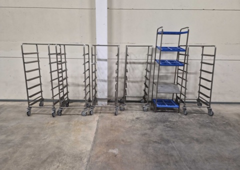 Catering trolleys, 7 pcs - guide trolleys, wheeled