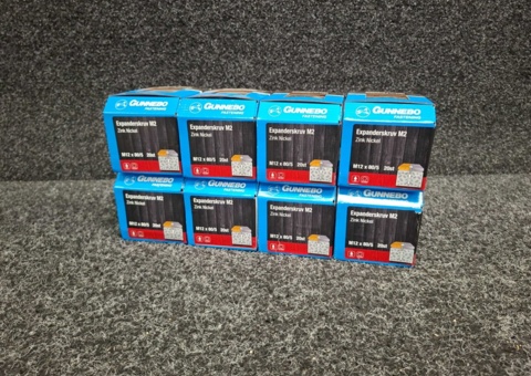 160 pc Expander screw M2 M12x80/5mm, Gunnebo