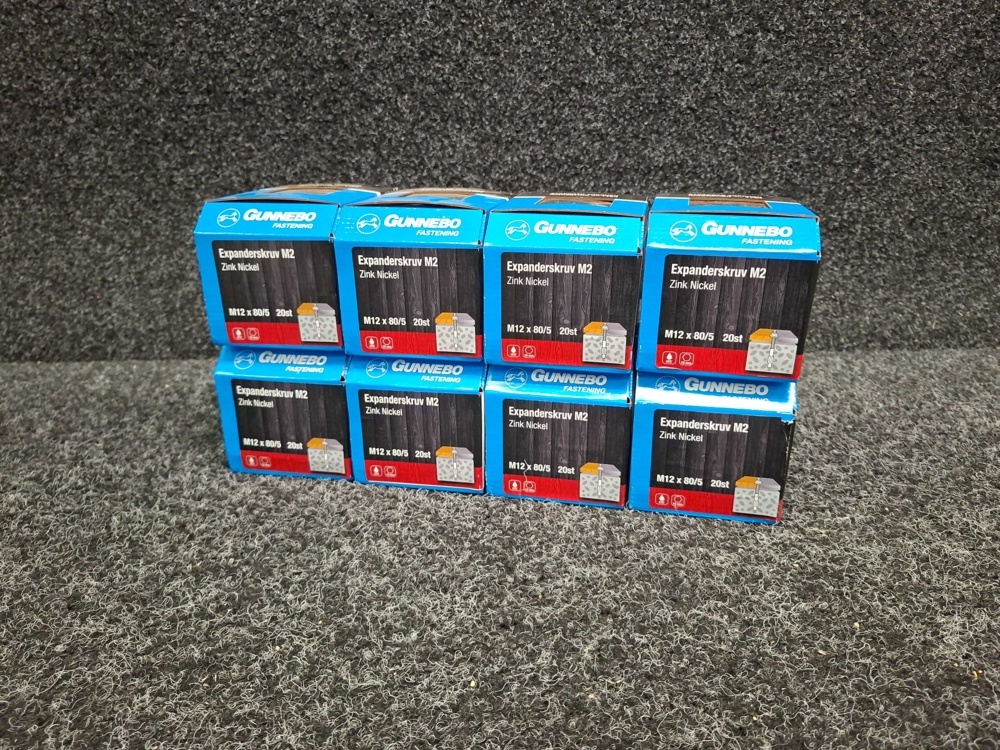 1581577-1 160 pc Expander screw M2 M12x80/5mm, Gunnebo