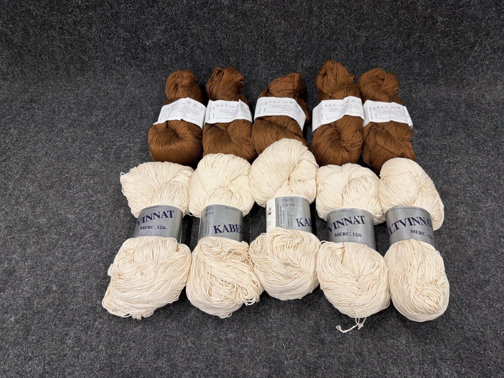 1582585-1 10 st nystan kabeltvinnat bomullsgarn 200g