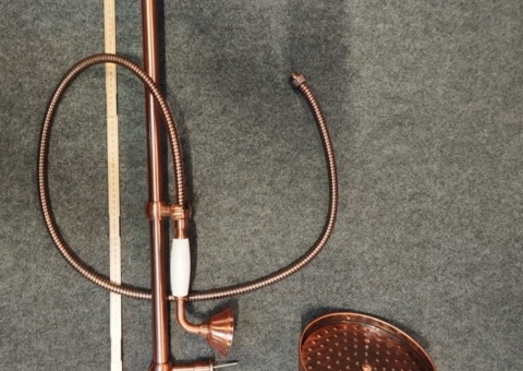 Takdusch - Duschbyggarna, kopparfinish