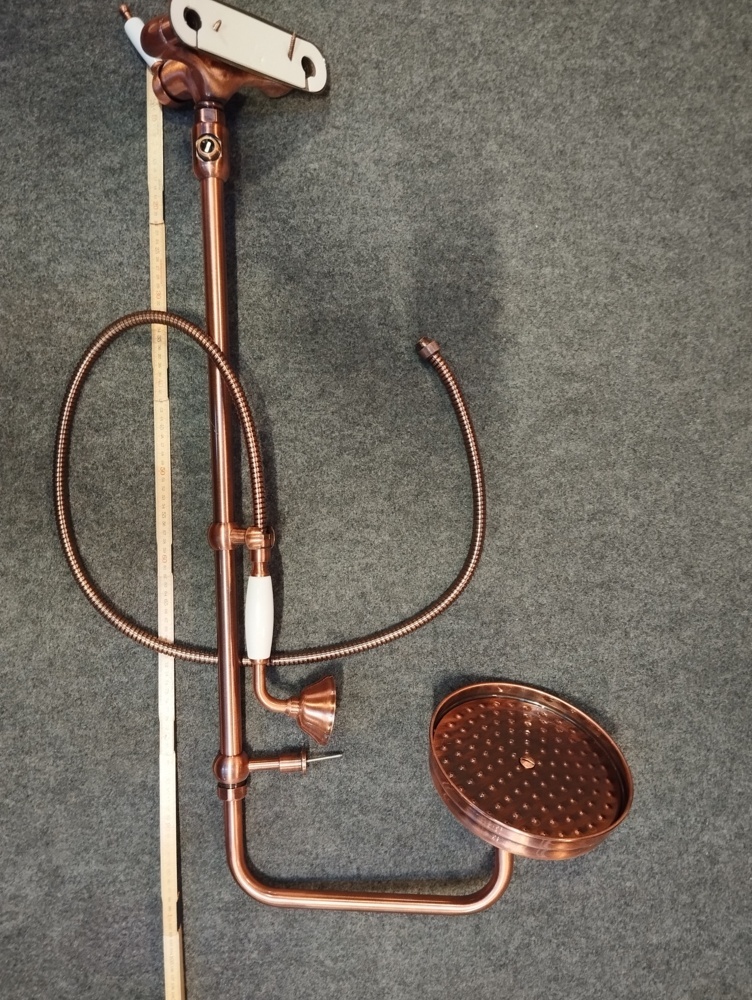1581322-1 Overhead shower - Duschbyggarna, copper finish
