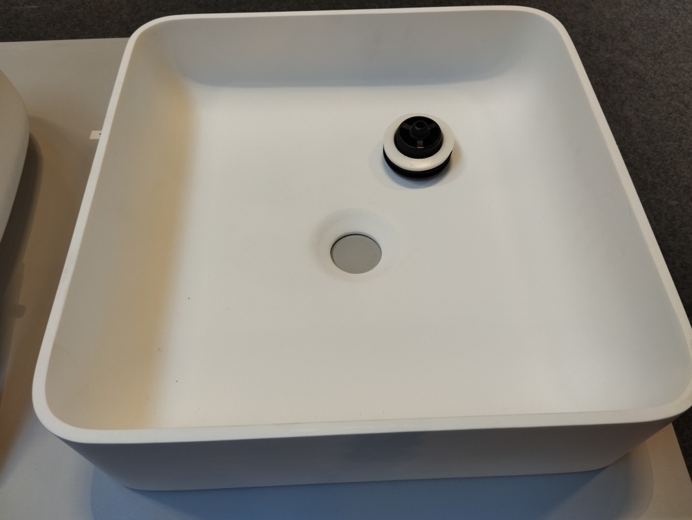1581327-1 Washbasin - Scandtap, 40 × 40 cm, solid surface