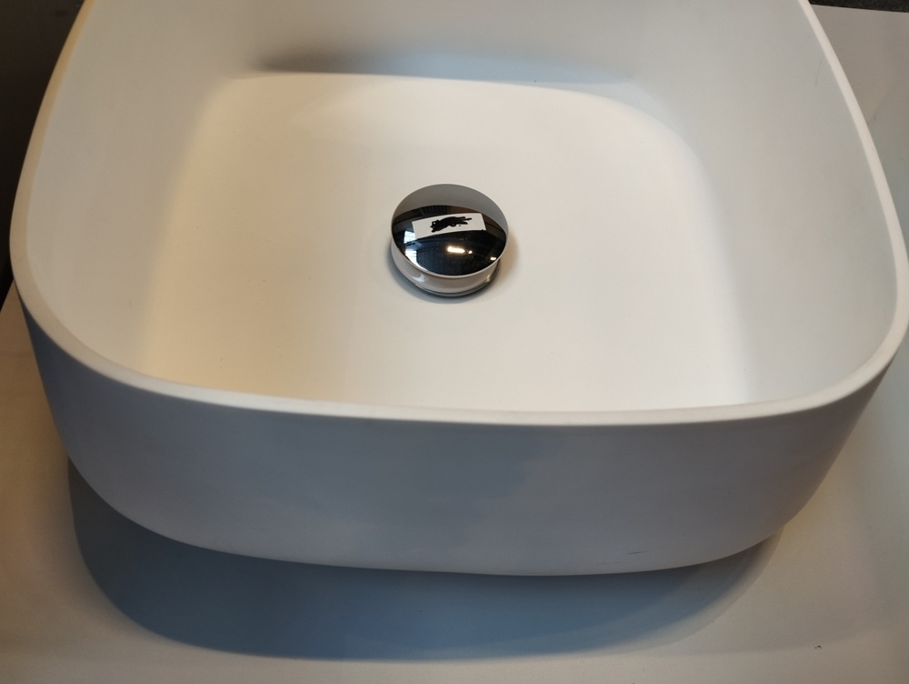 1581328-2 Washbasin - Scandtap, 35 × 35 cm, solid surface