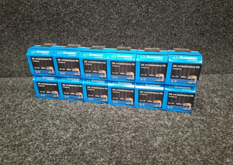 6000 pcs OSB and Chipboard Screws Steel 3.9x28mm, Gunnebo