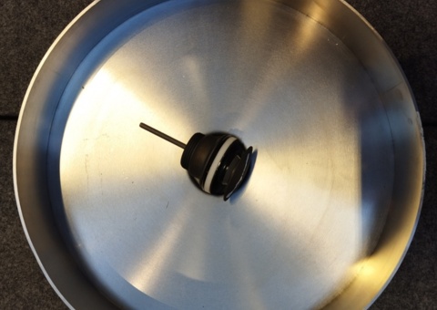 Runt tvättställ - Scandtap, Ø 38 cm, borstat rostfritt