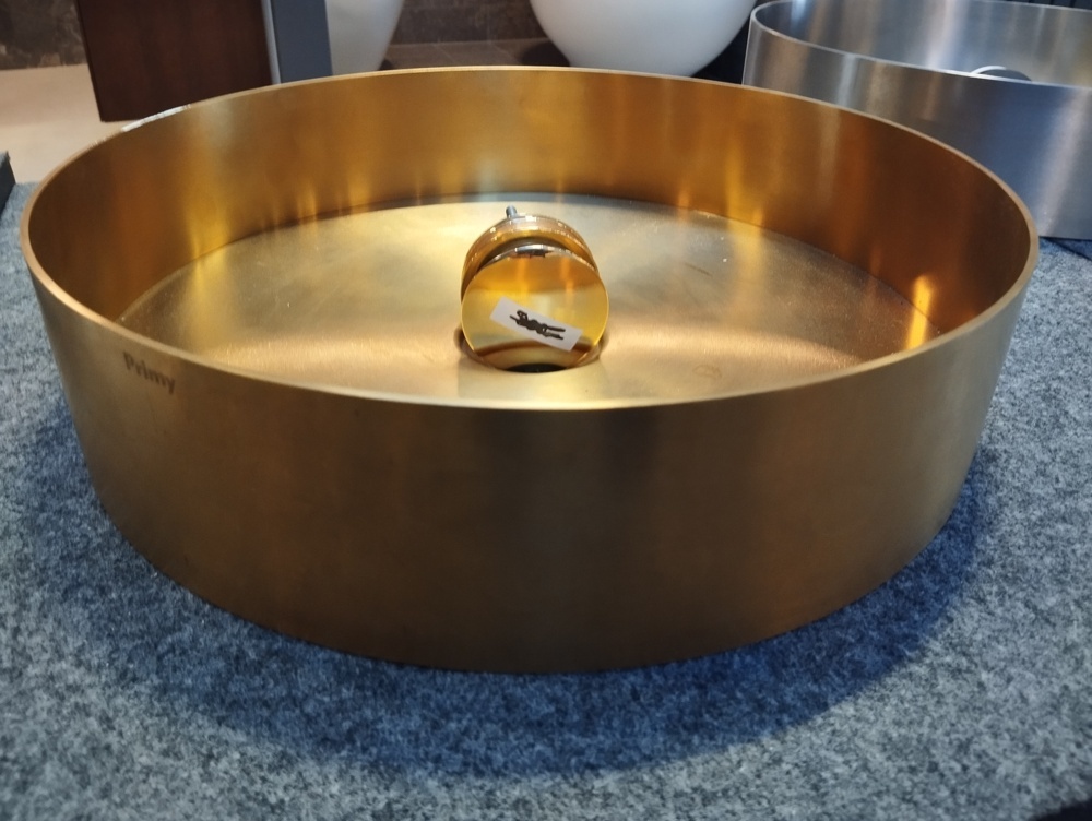 1581333-1 Round washbasin - Scandtap, Ø 38 cm, Sand