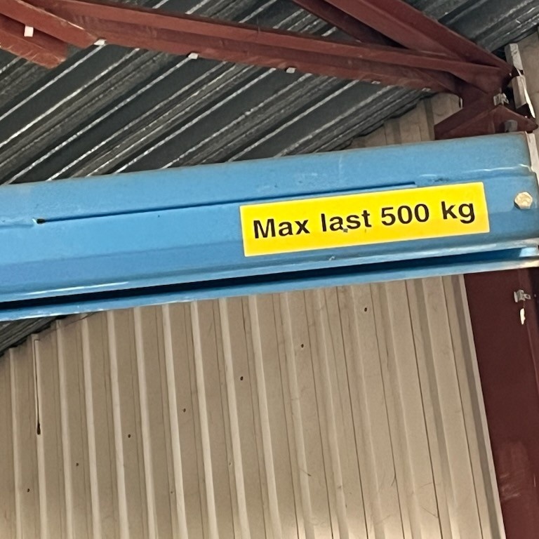 1582626-2 PMH 500 pelarsvängkran med travers och vacuumlyft 2022