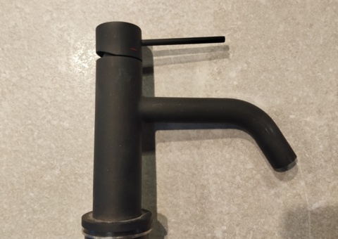 Tvättställsblandare - Scandtap, Coal, böjd pip