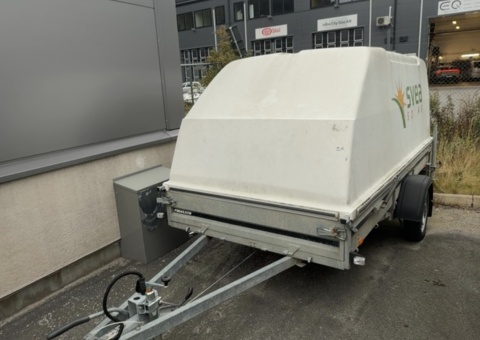 Cover trailer with solar panels - Brenderup D1000 -2019
