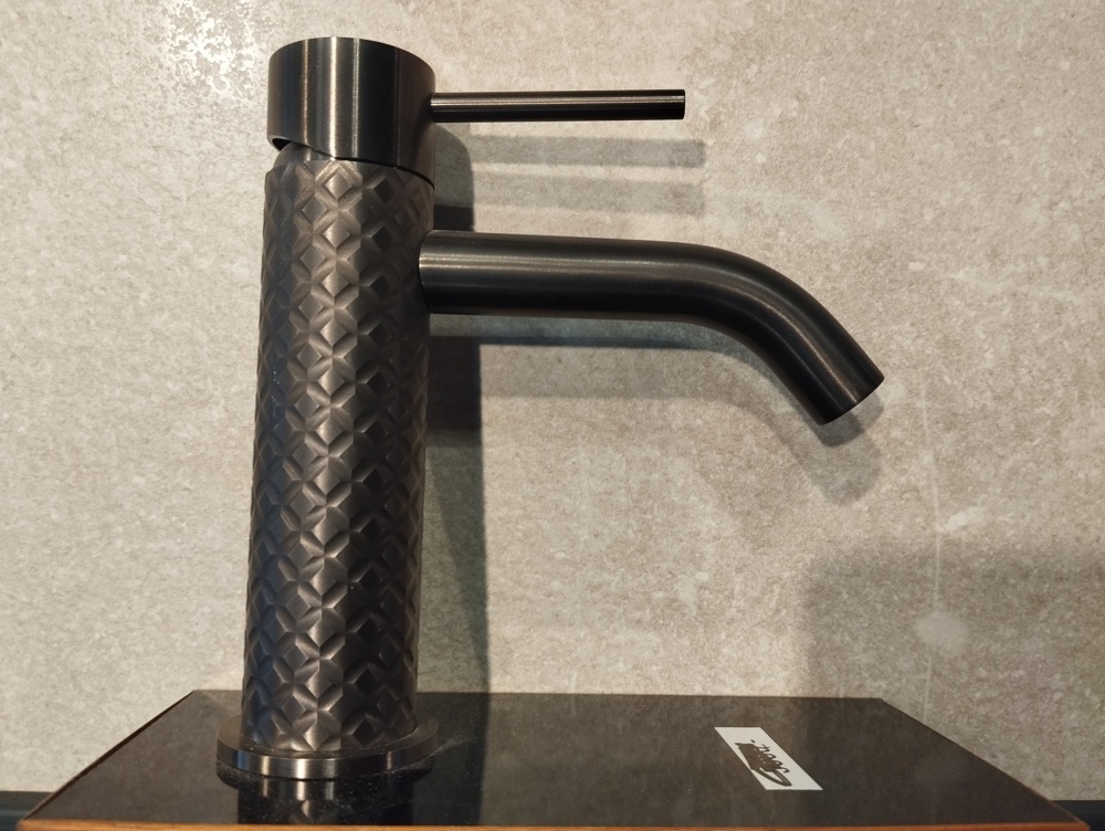 1581354-1 Basin mixer - Gessi, gunmetal, patterned finish