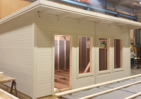 Frame for an attic house in funk style