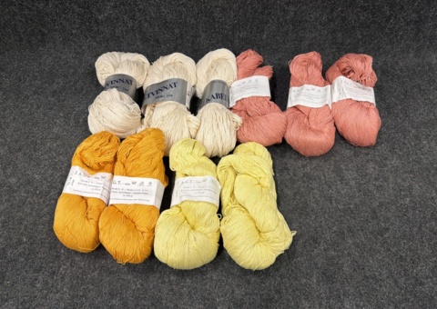 10 st nystan kabeltvinnat bomullsgarn 200g