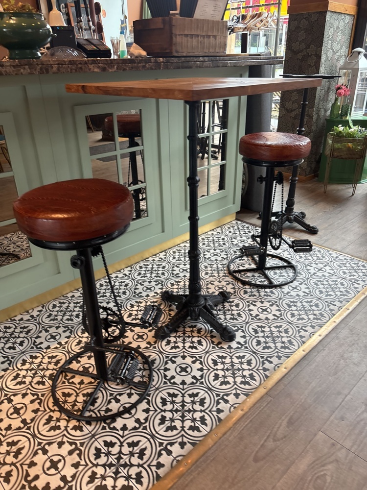 1425955-2 Bar table 5 pcs and bar stools 9 pcs