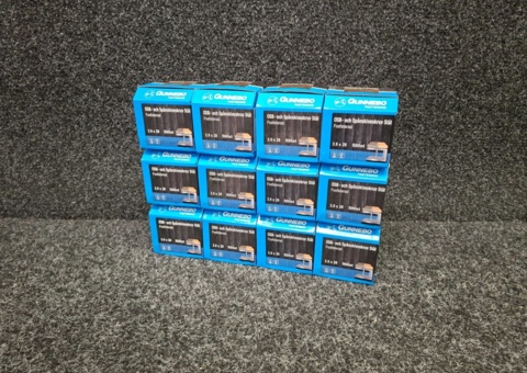6000 pcs OSB and Chipboard Screws Steel 3.9x28mm, Gunnebo