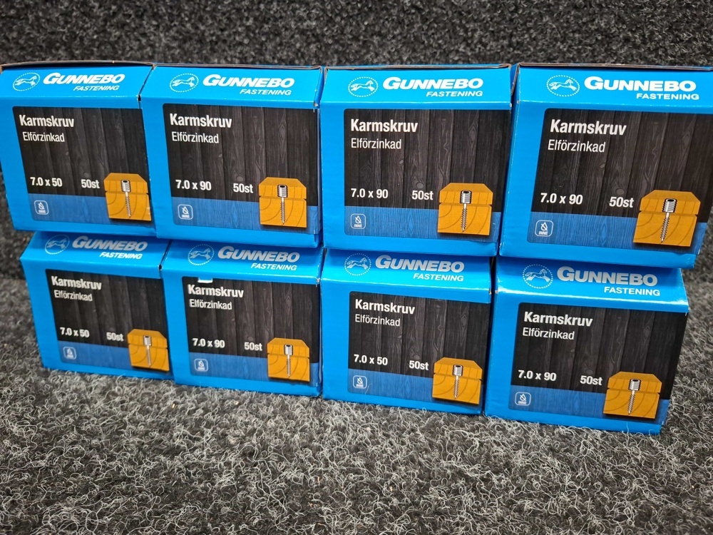 1581590-2 400 pcs Frame screws 7.0x50 & 7.0x90mm, Gunnebo