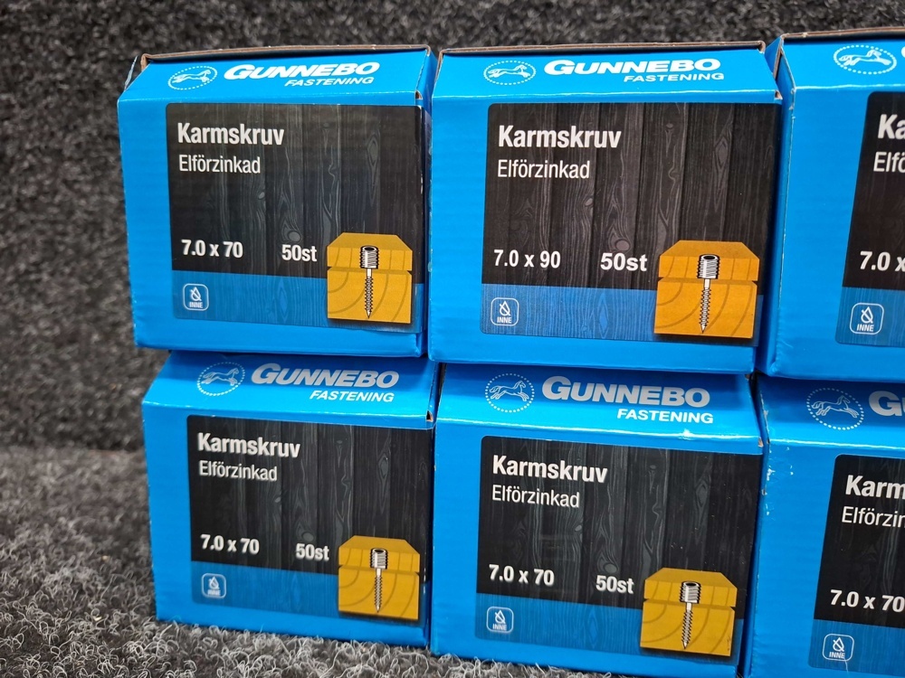 1581591-2 400 pcs Frame screw 7.0x70 & 7.0x90mm, Gunnebo