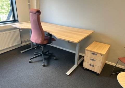 Office workplace with various office furniture - ROL Ergo and AJ