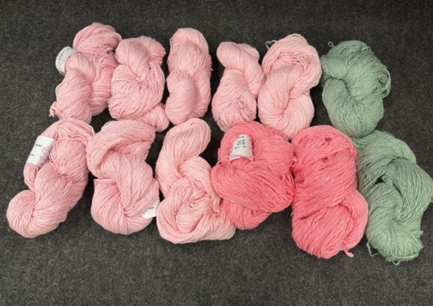 12 balls of yarn