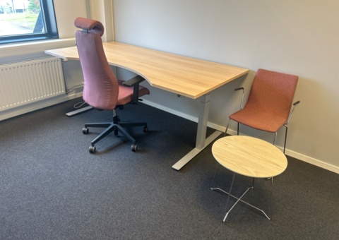 Office workplace with various office furniture - ROL Ergo and AJ