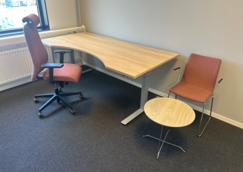 Office workplace with various office furniture - ROL Ergo and AJ