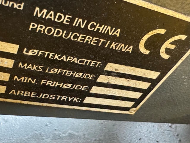 1406085-15 Nimalift billyft – max belastning 5 000 kg