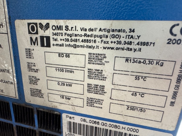 1406086-13 Drift-Air / OMI kompressor med 500 liters tank