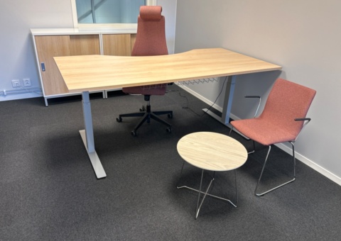Office workplace with office furniture - ROL Ergo and AJ
