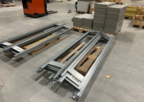 Lot with shelving system for warehouse - 2 variants (disassembled)