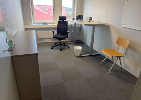 Collection with various office furnishings
