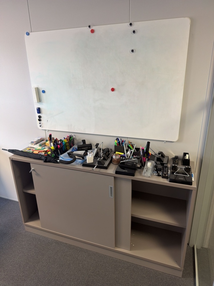 1566080-2 Office workplace with furniture and screens