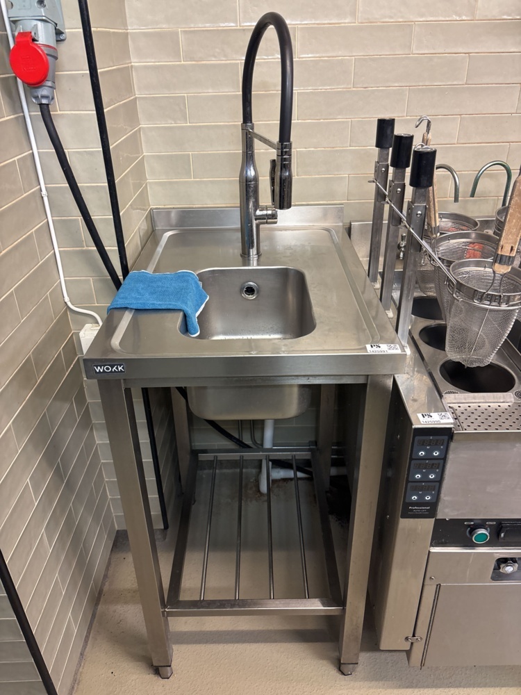 1425991-2 Stainless steel sink with mixer - WOKK
