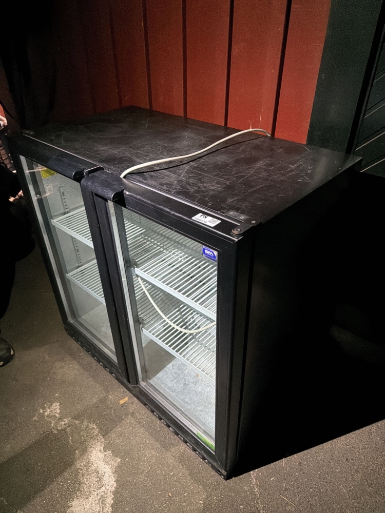1566239-1 Beverage refrigerator with glass doors - Frigoglass MV 250 P HC