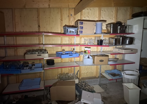 Collection of restaurant equipment, glassware and consumables
