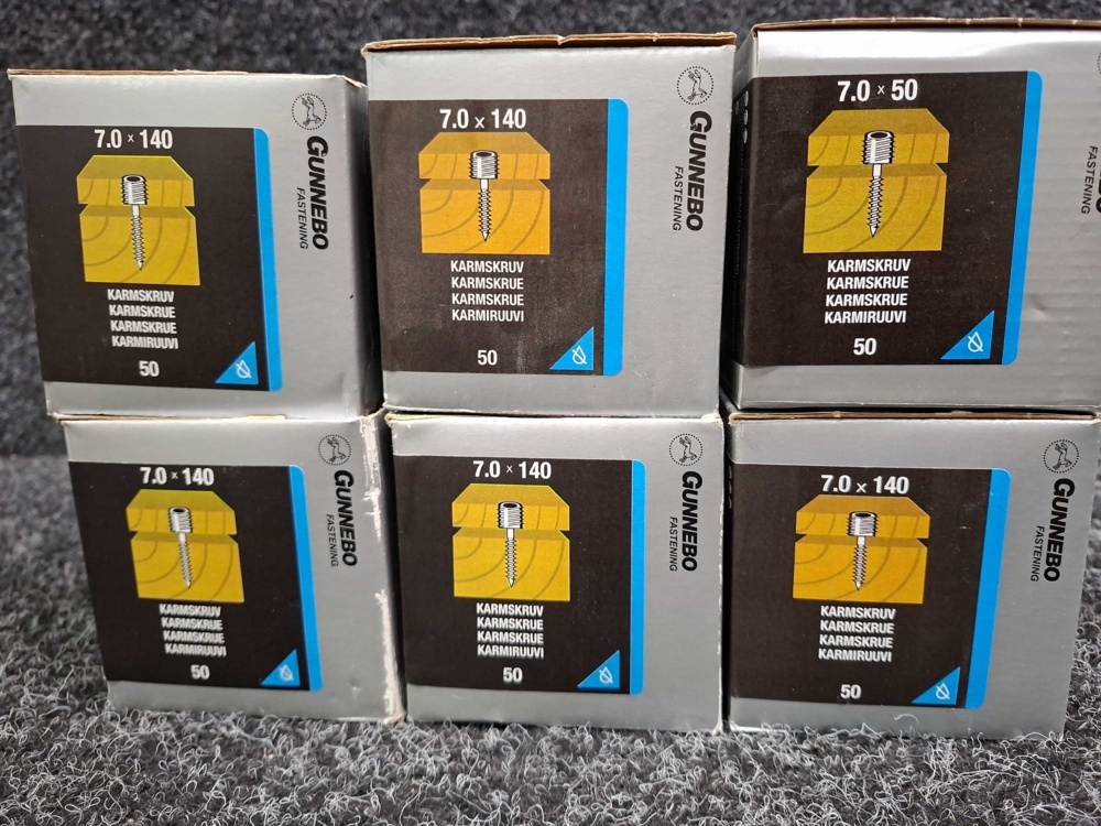1581602-2 300 pcs Frame screws 7.0x50 & 7.0x140mm, Gunnebo